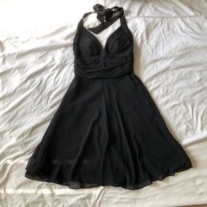 Little black halter dress